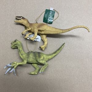 Kurt Adler  Hanging Dinosaur Christmas Ornament C8284 NWT  Lot of 2 Assorted